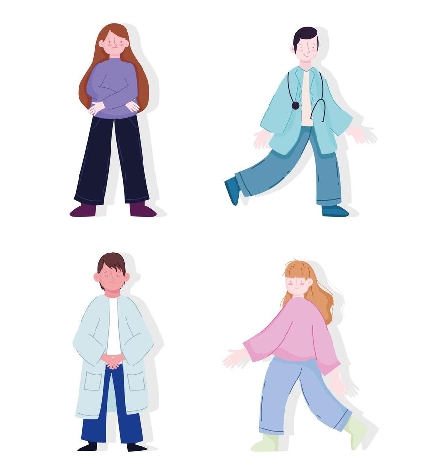 doctors and patient vector