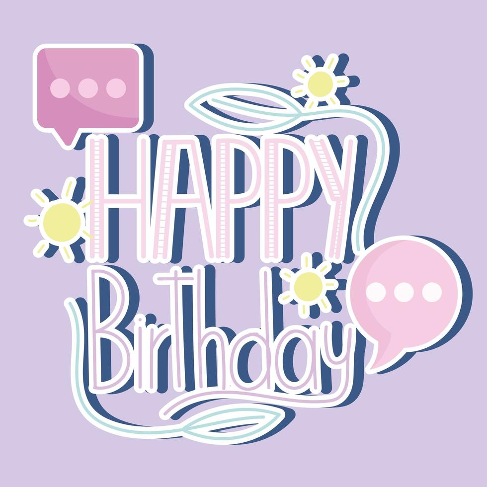 happy birthday background vector