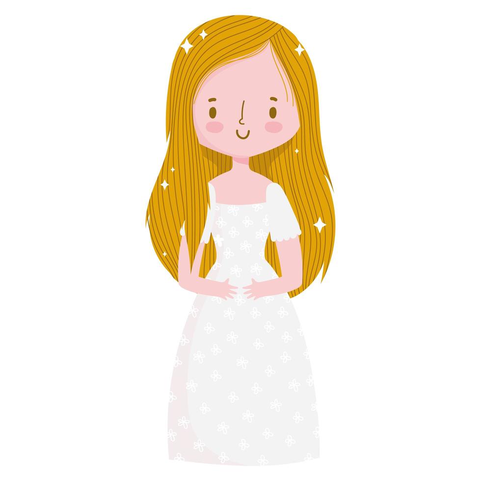 wedding blonde bride vector