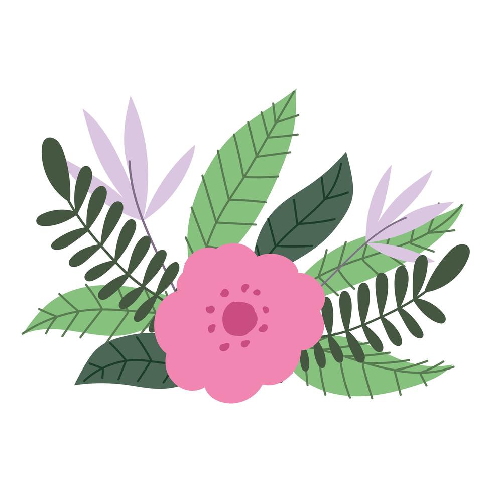 flor botanica organica vector