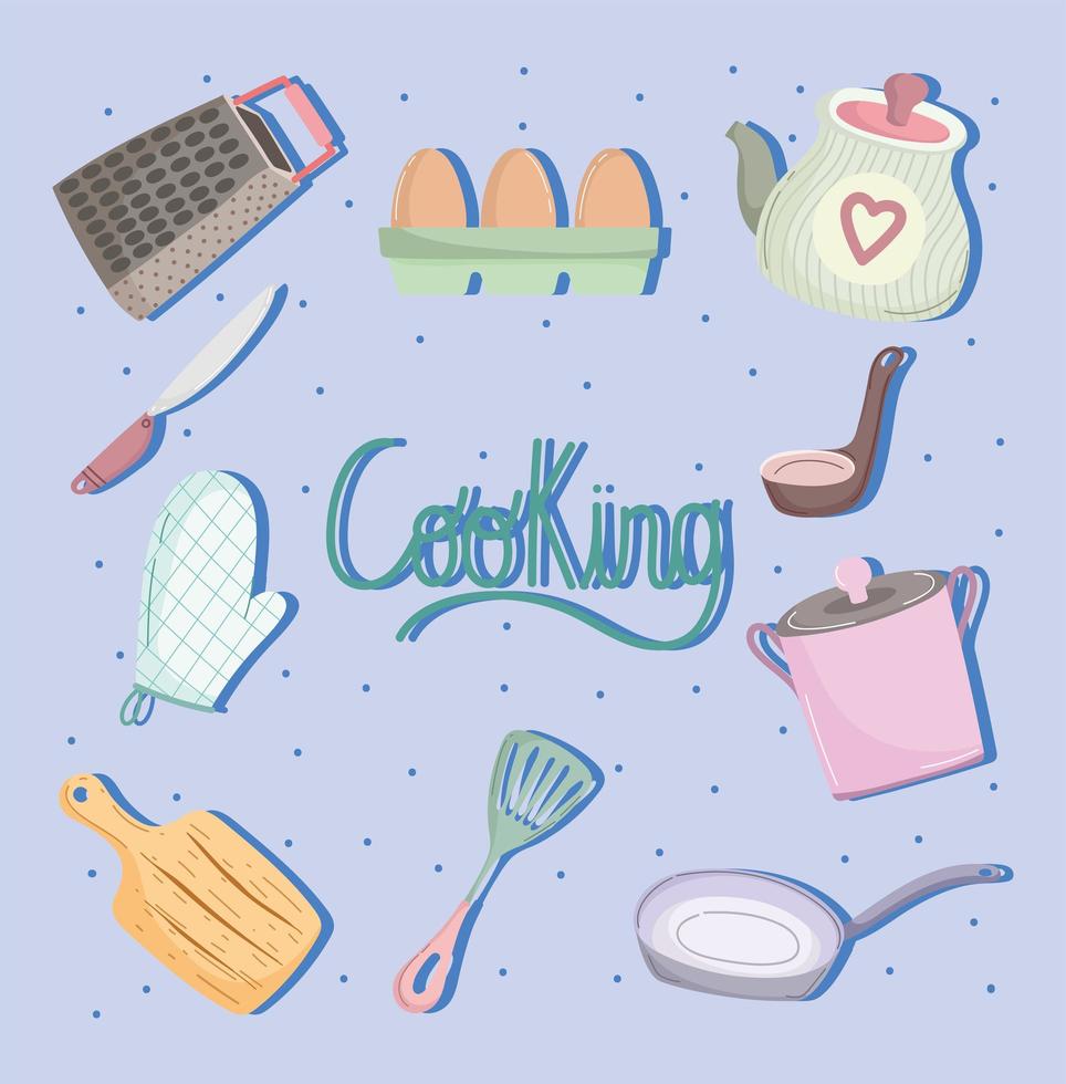 utensils for cooking vector