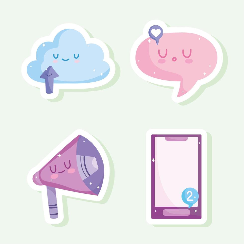 mobile apps icons vector