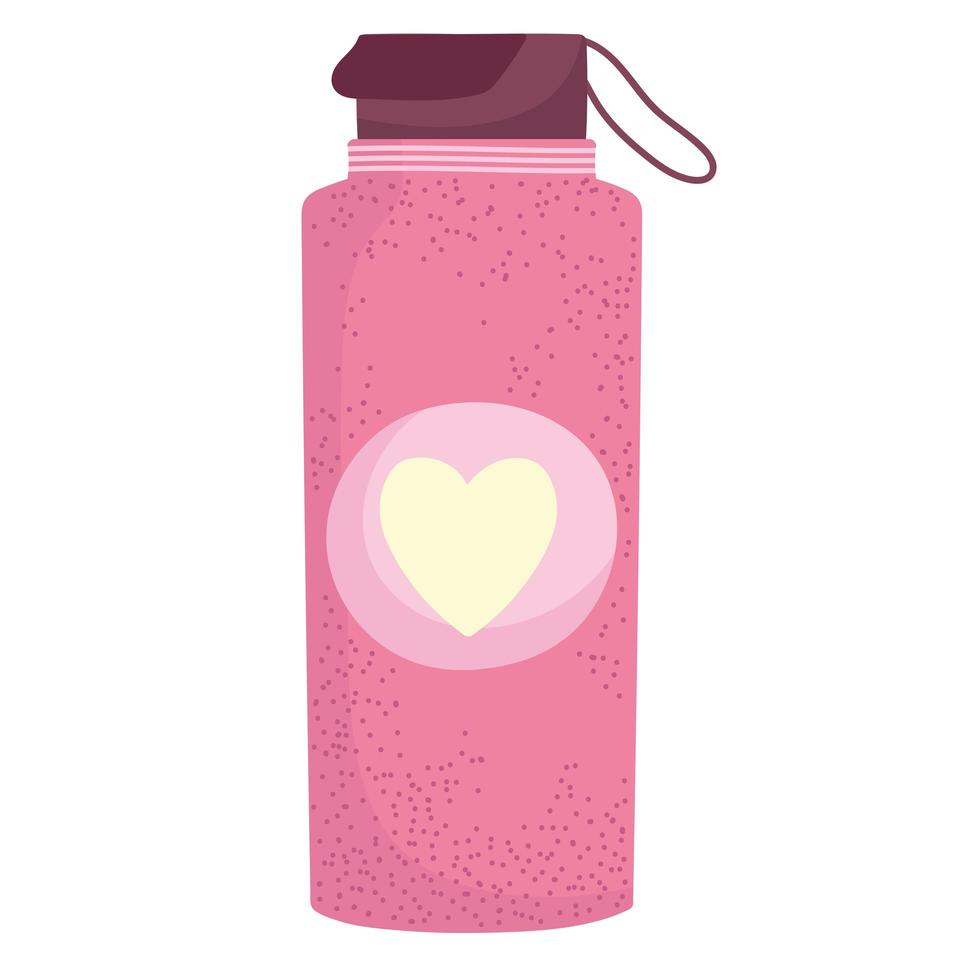 aluminum water bottle vector