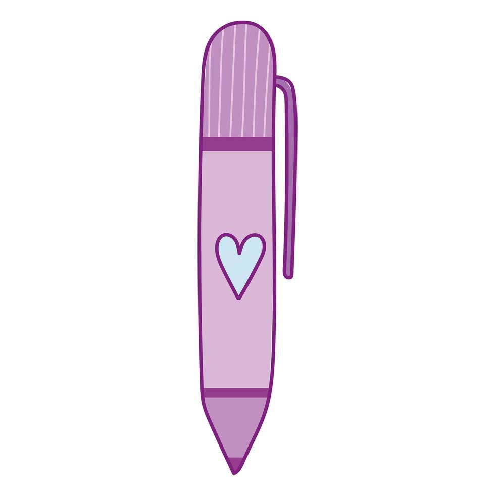 cute pen supply vector