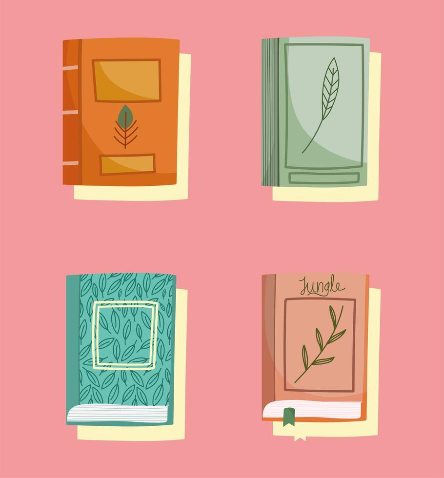 set of books literature vector