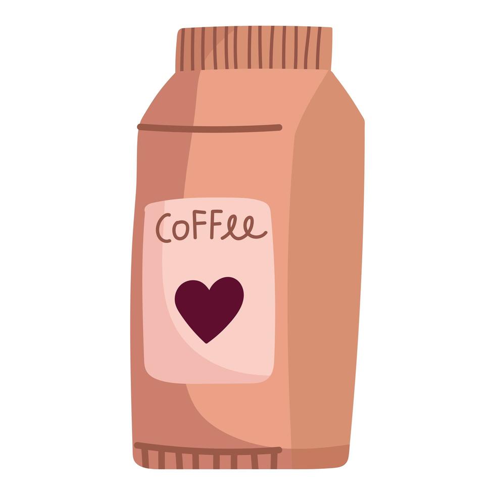 coffee package product vector