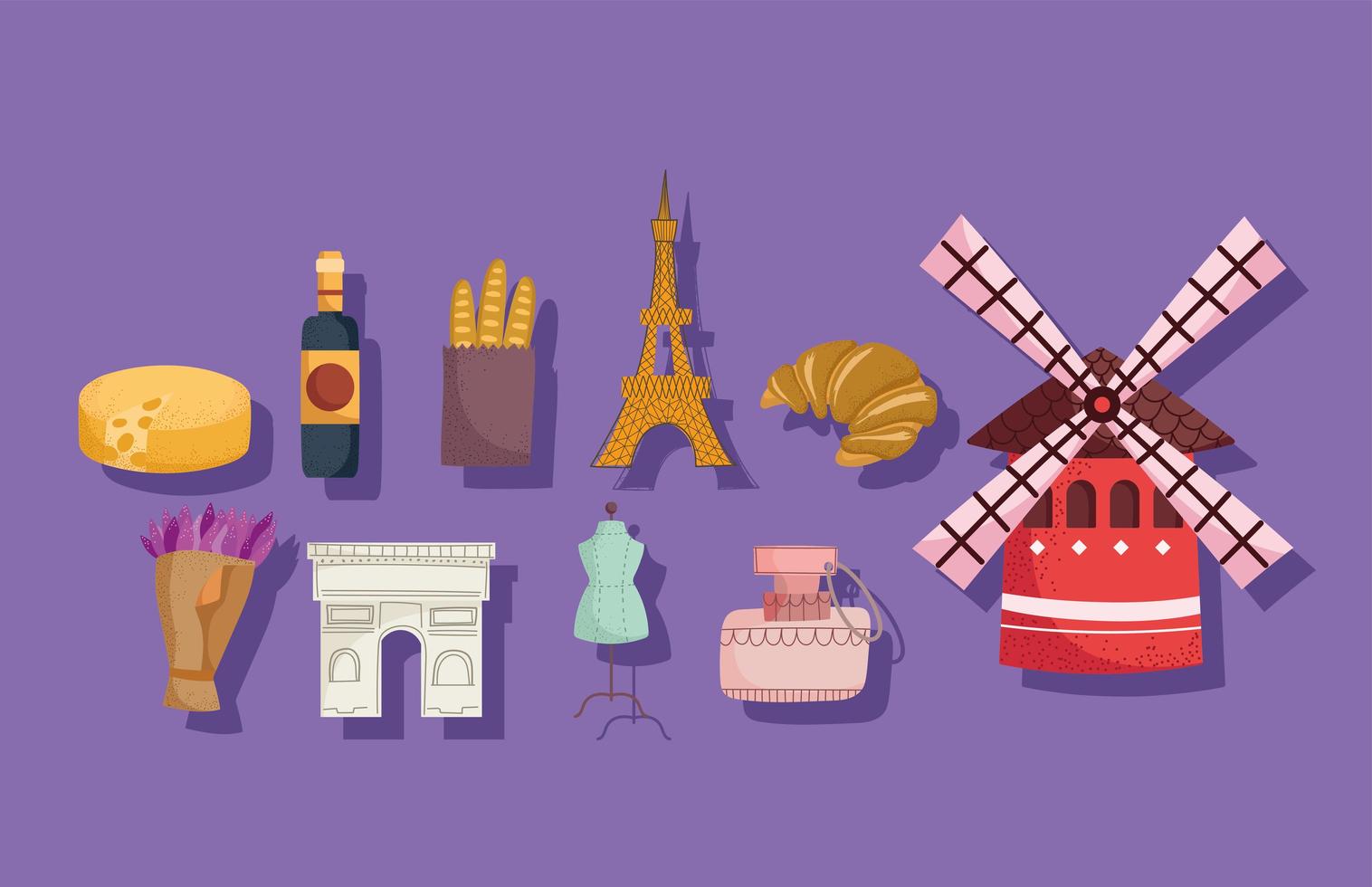 france country set vector