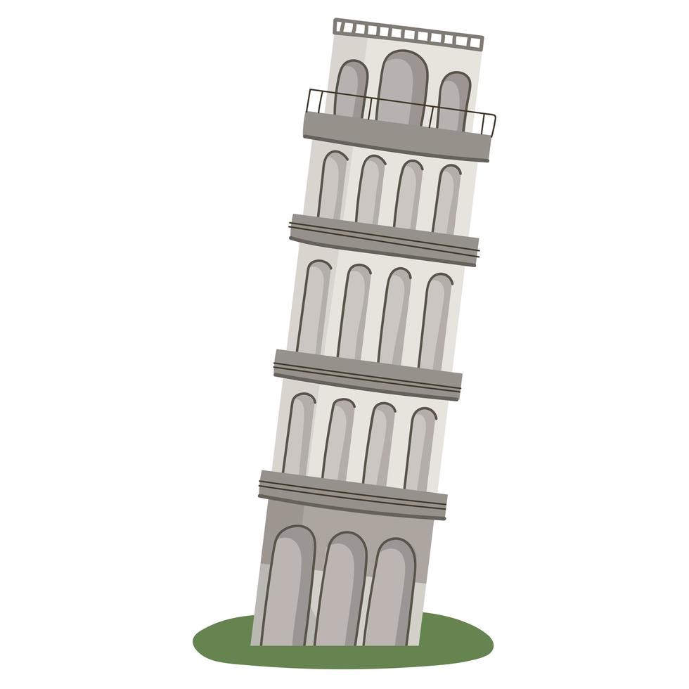 tower of pisa vector