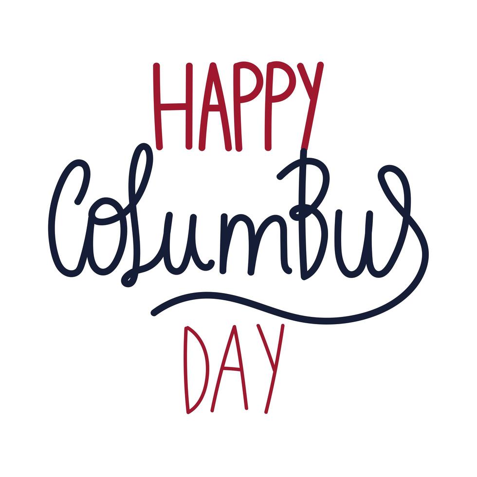 Happy Columbus Day vector