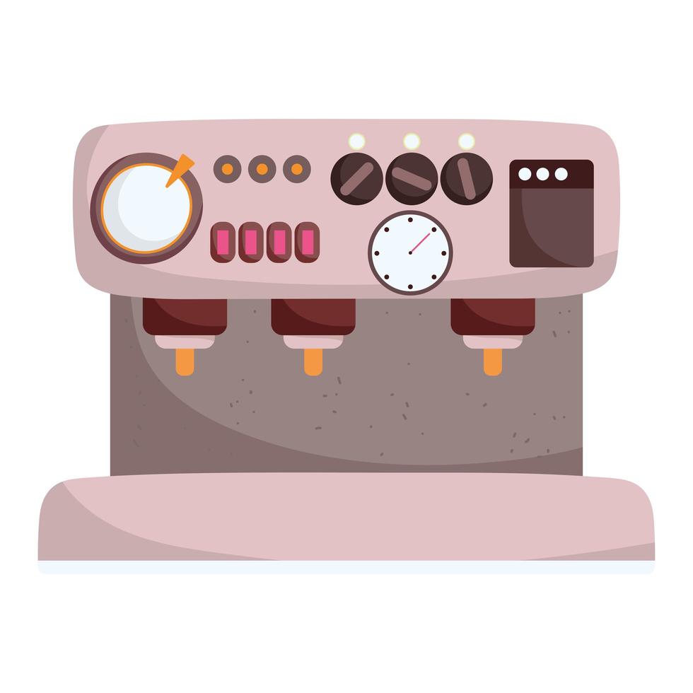machine of brew coffee vector
