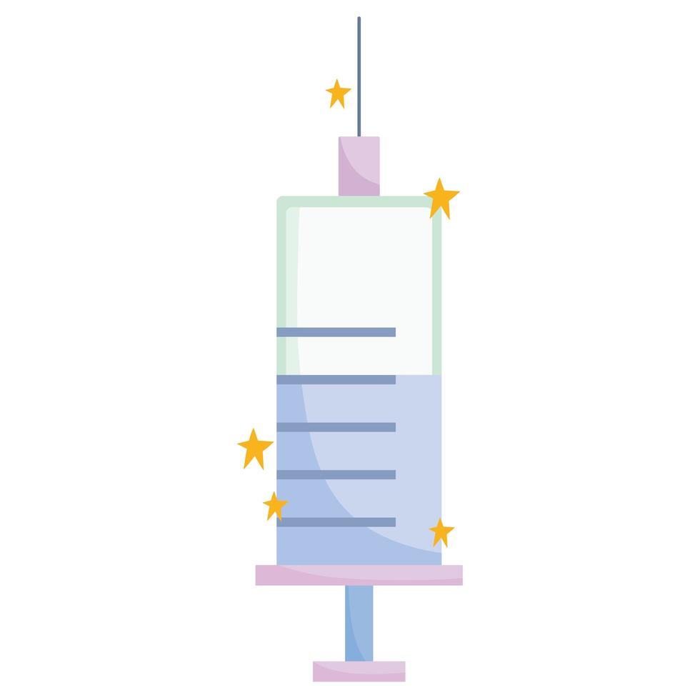 medical syringe cartoon vector