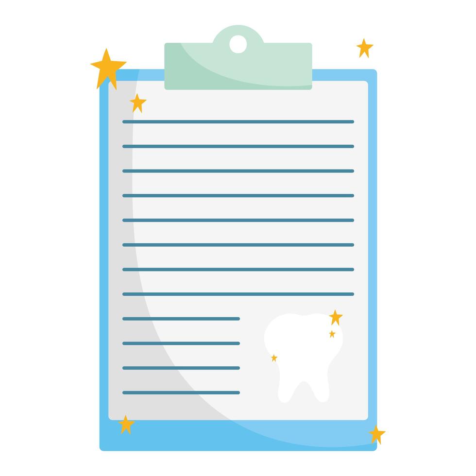 medical clipboard paperwork vector