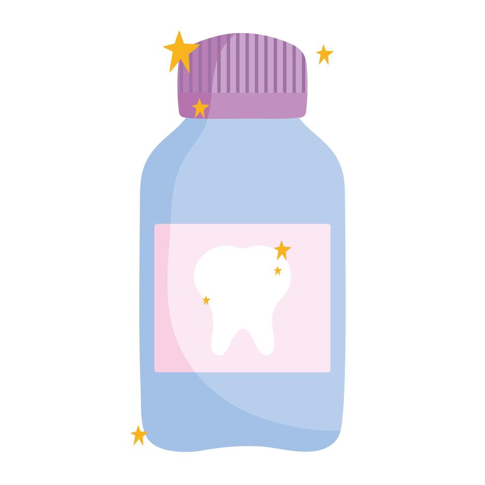 mouthwash dental care vector