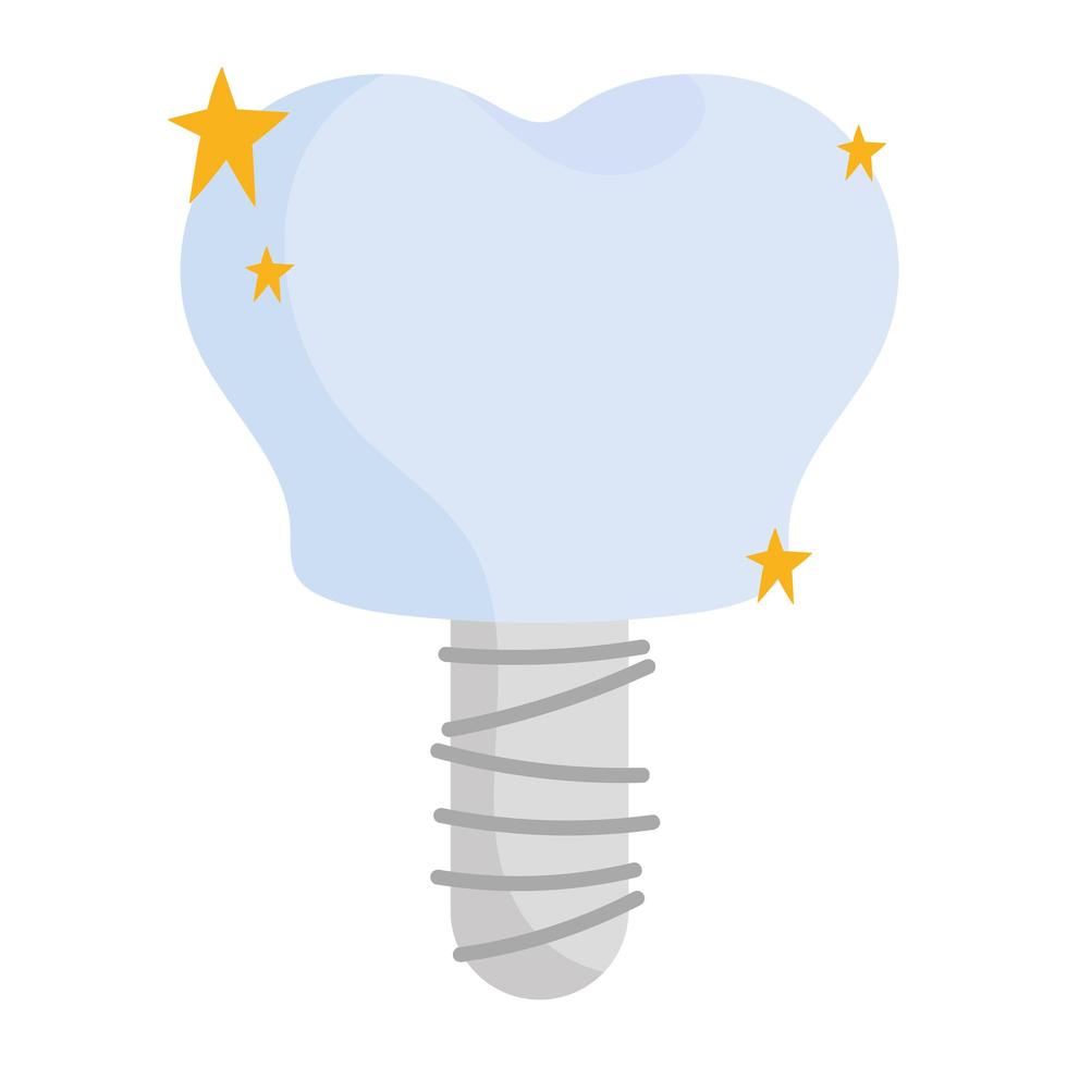 dental implant tooth vector