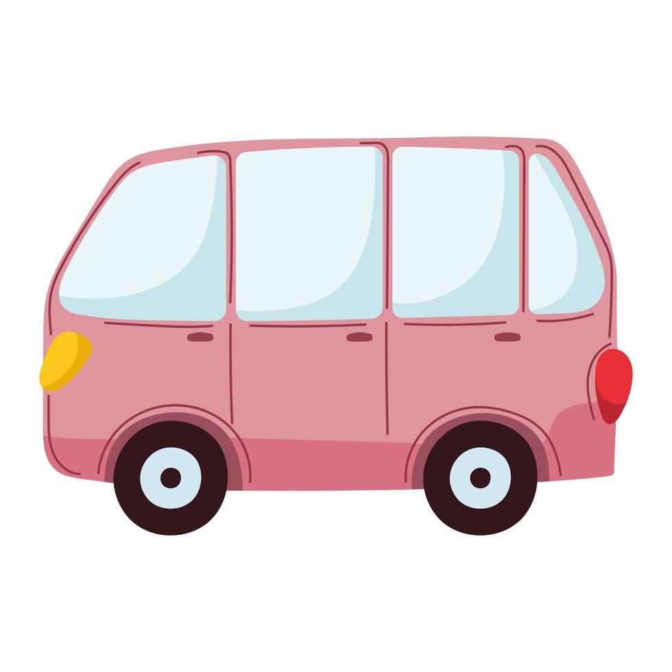 van car transport vector