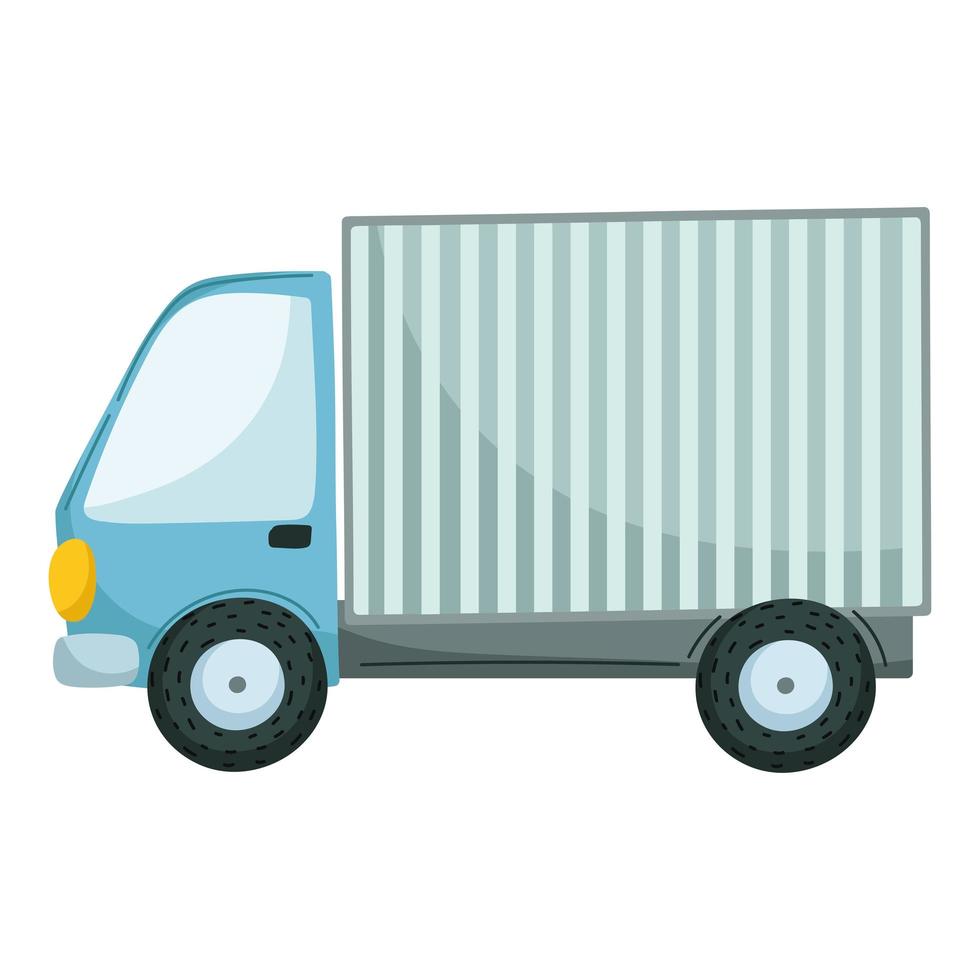 truck transport cartoon vector