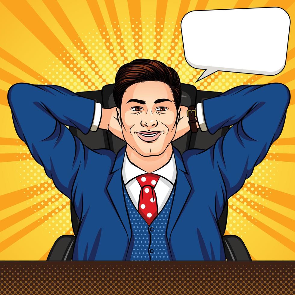 Man comic illustrations in pop art style vector