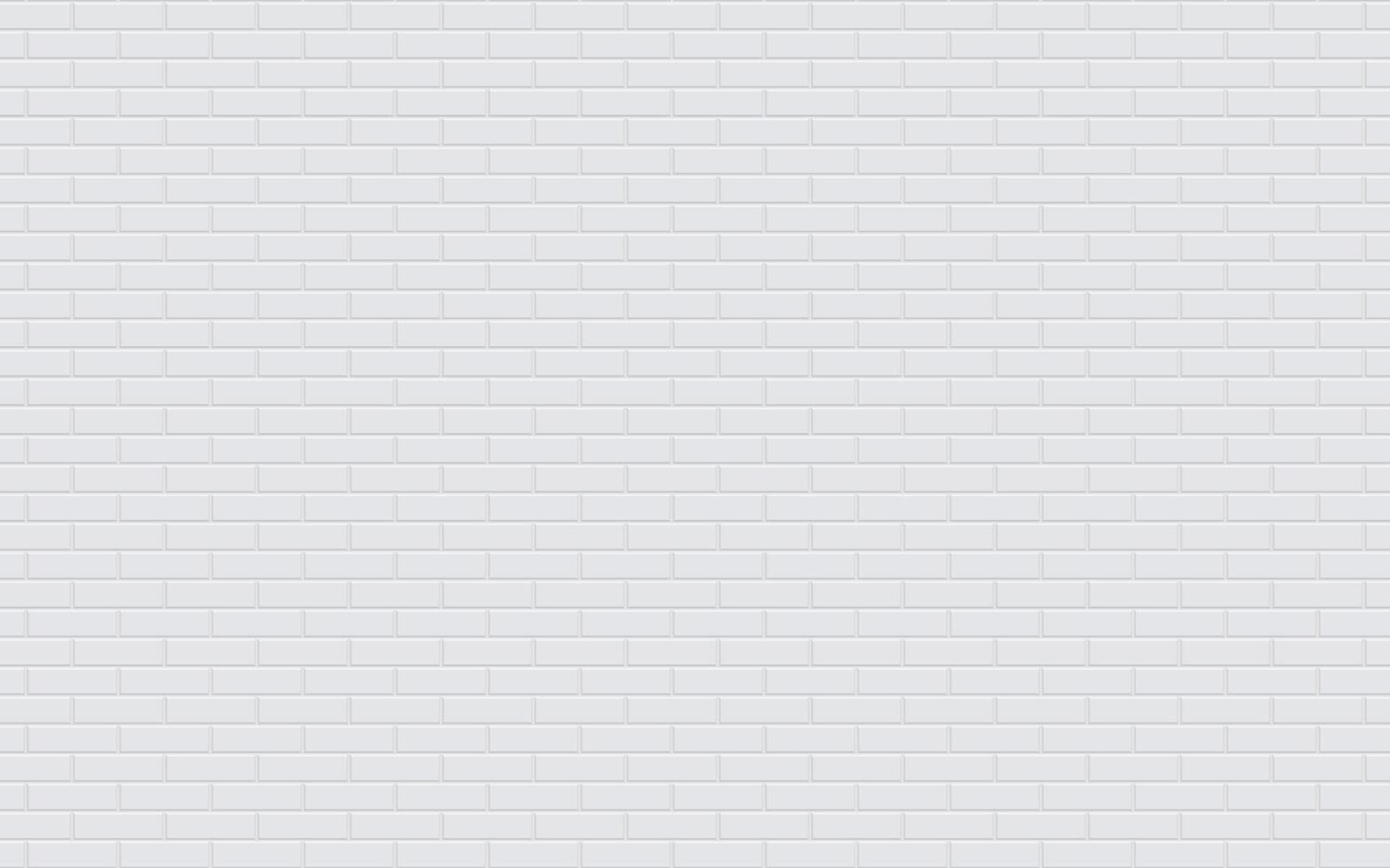 White brick wall texture background vector