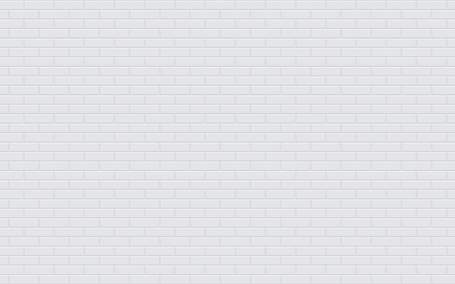 White brick wall texture background vector