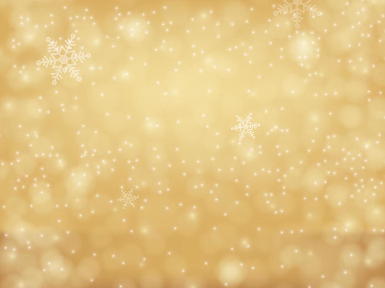 Felices fiestas y un próspero año nuevo vector de fondo en formato eps10 con bokeh realista y brillo dorado