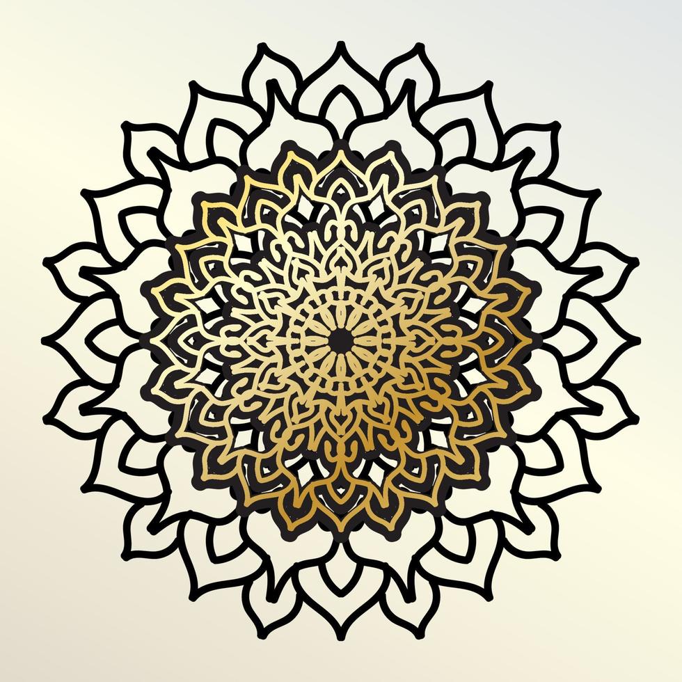 Vector round abstract circle. Mandala style.