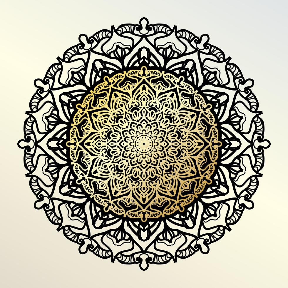 Vector round abstract circle. Mandala style.