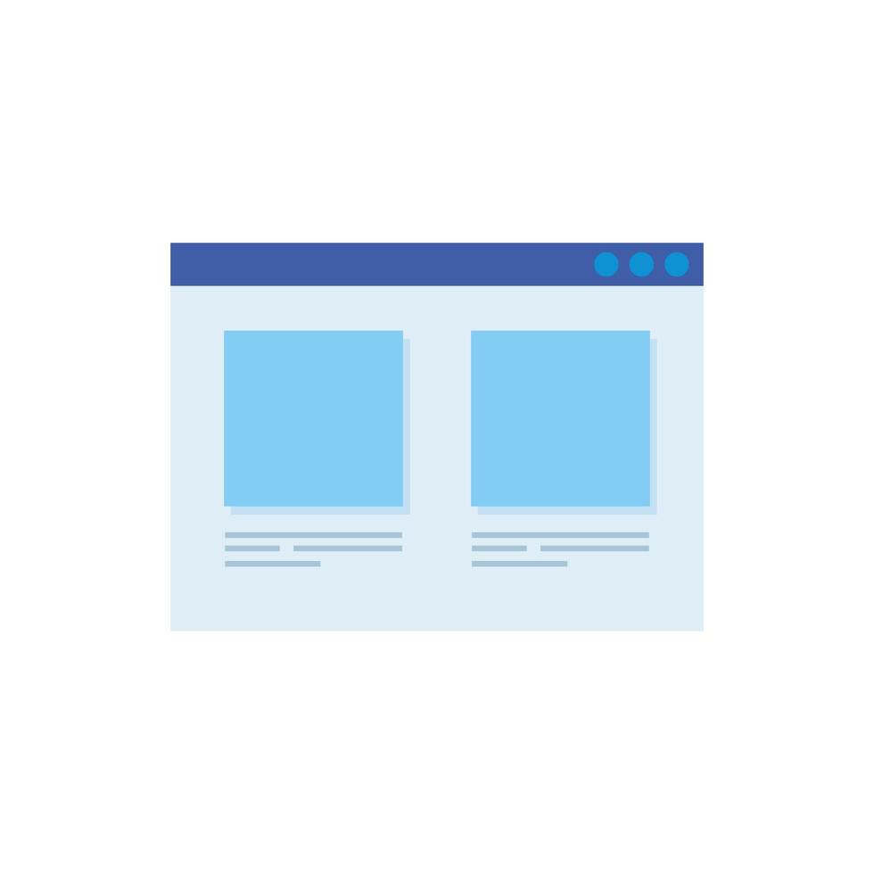 web page template isolated icon vector