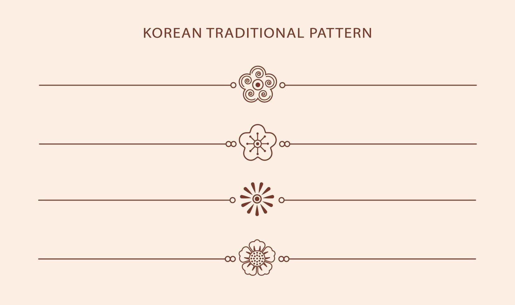 Korean traditional line pattern. Asian style. Chinese culture. Vector abstract graphic illustration. Korea, china symbol