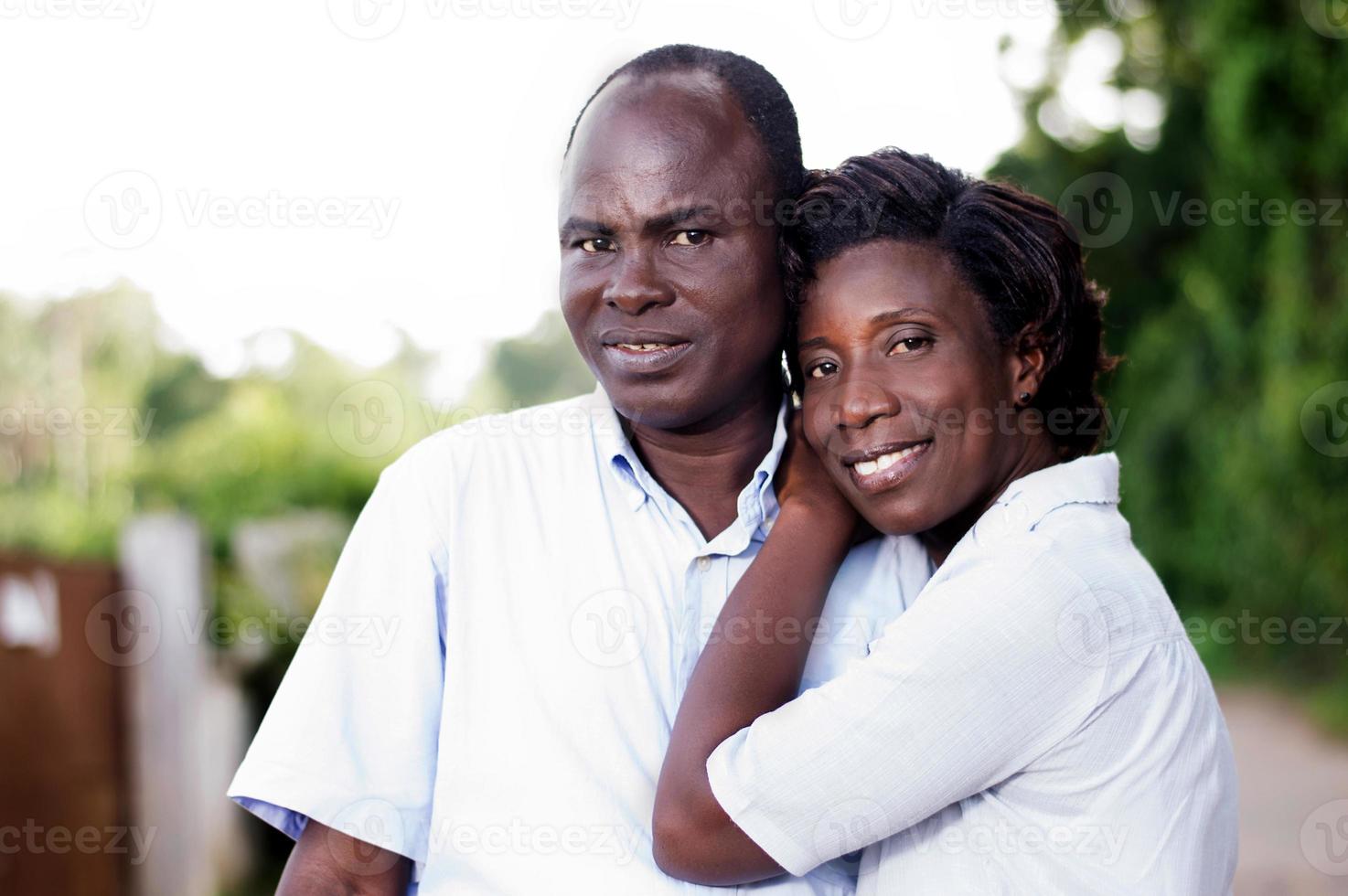 romantic young couple embracing. photo