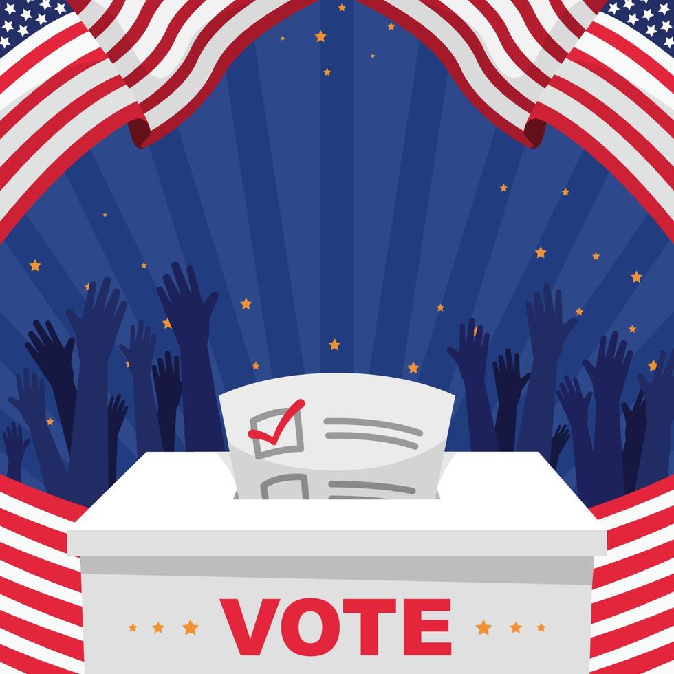 USA Election Background vector