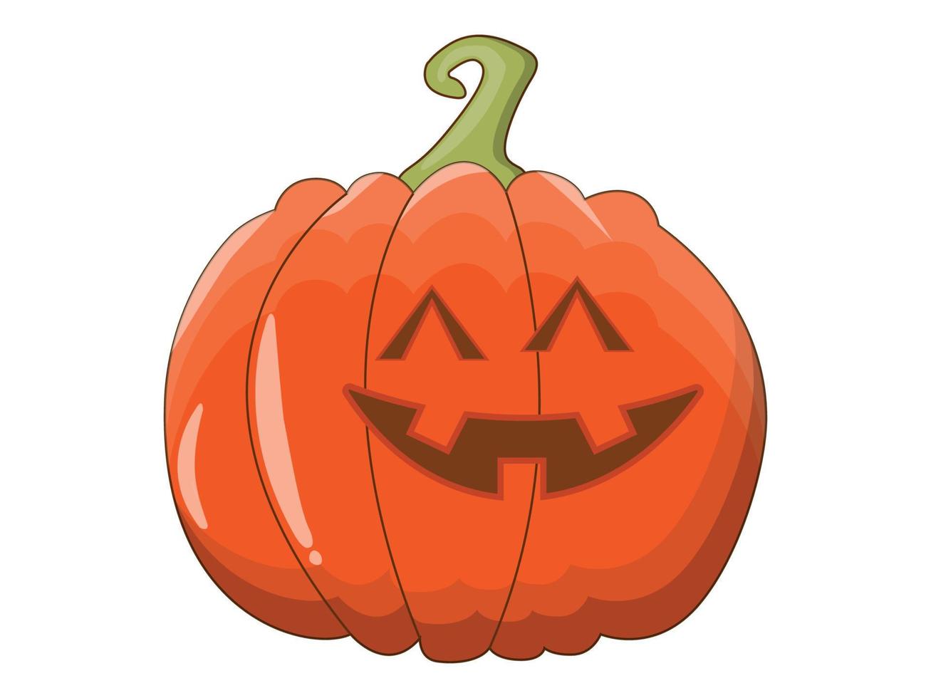 Smiling Halloween Pumpkin vector