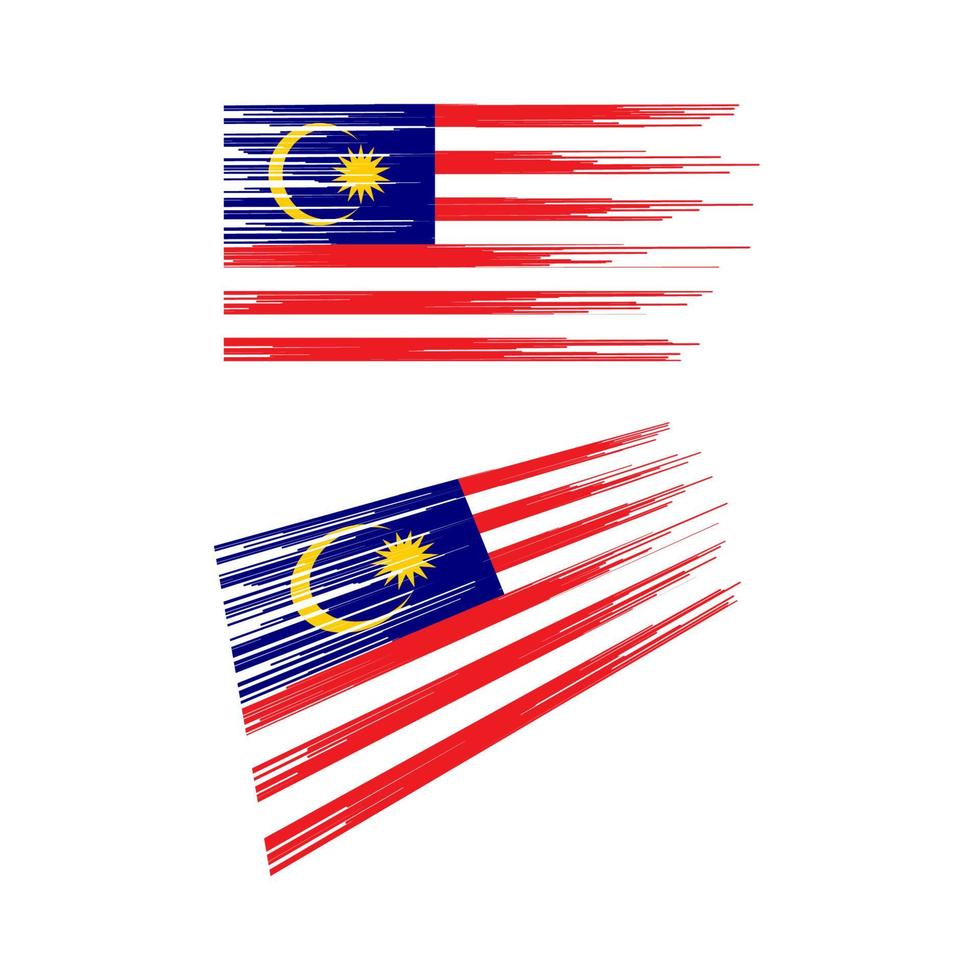 Malaysia Flag Vector icon design illustration