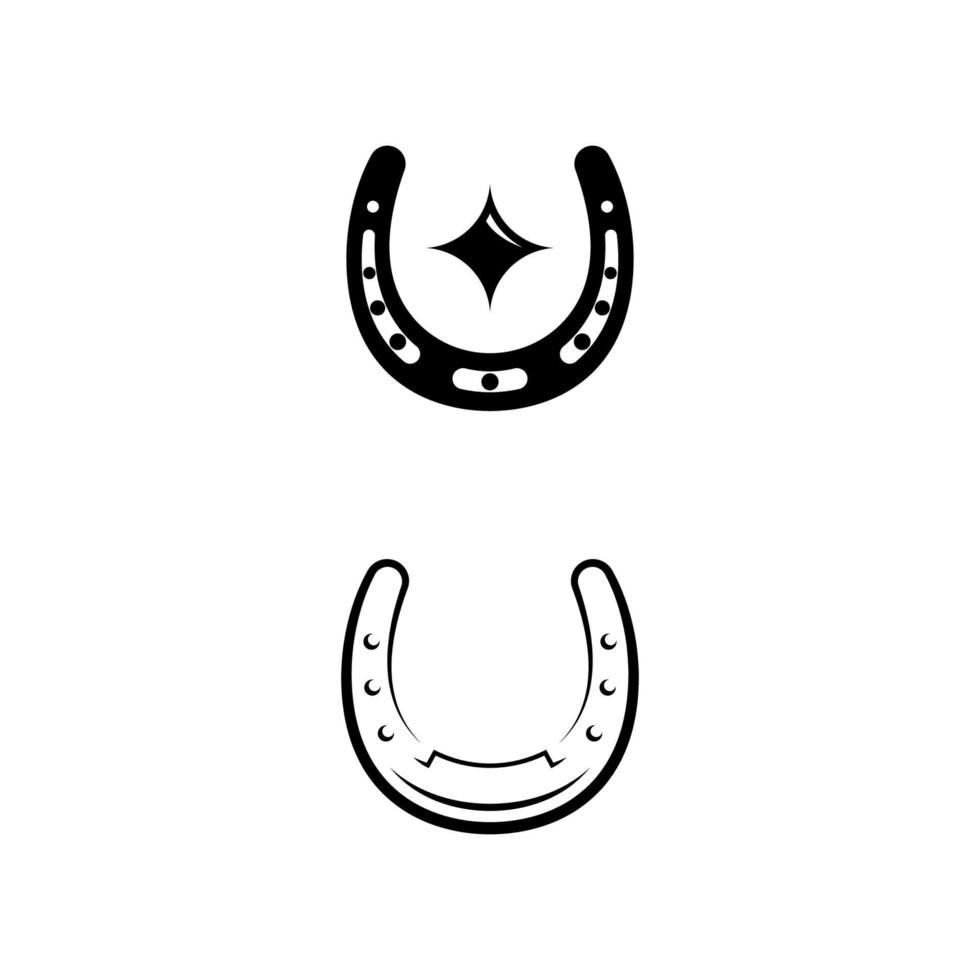 Horse shoe Vector icon design illustration