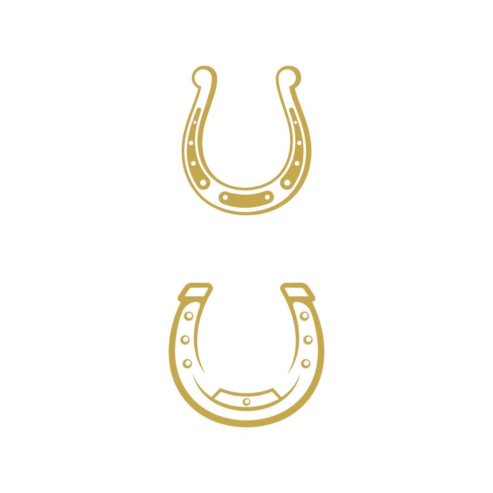 Horse shoe Vector icon design illustration