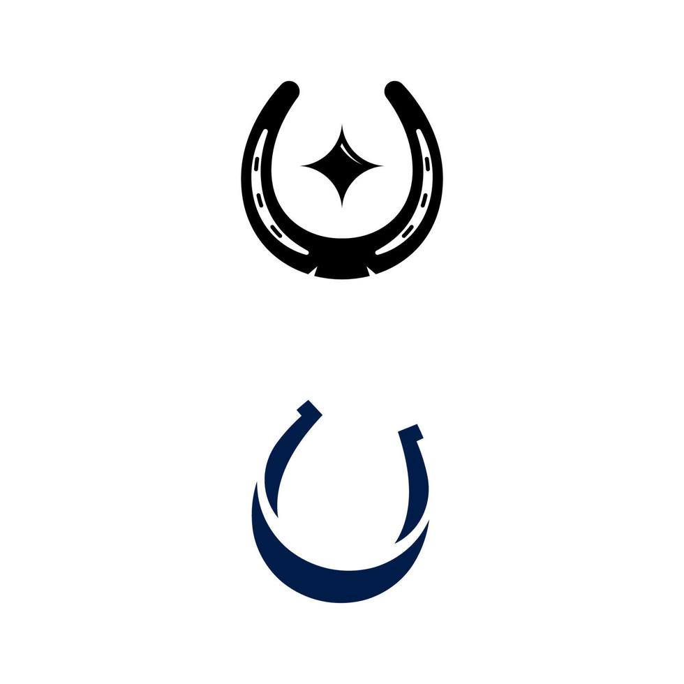 Horse shoe Vector icon design illustration