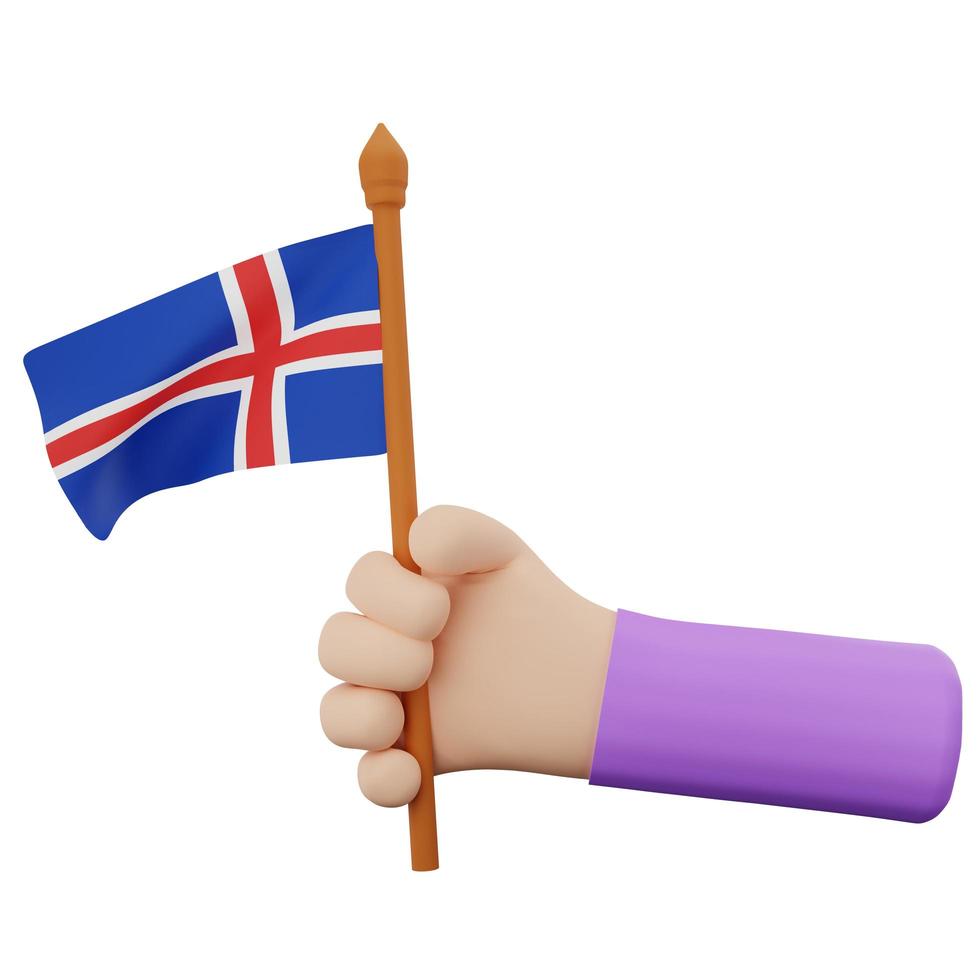 concepto del día nacional de islandia foto