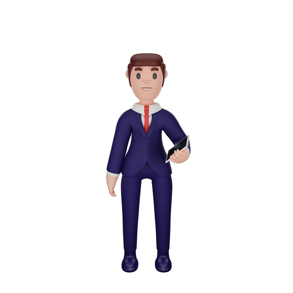 character with business concept photo