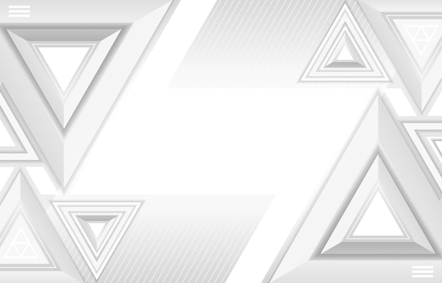 White Triangle Modern Background vector