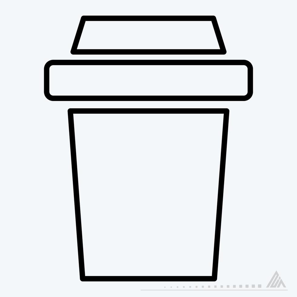 Icon Vector of Tea - Line Style