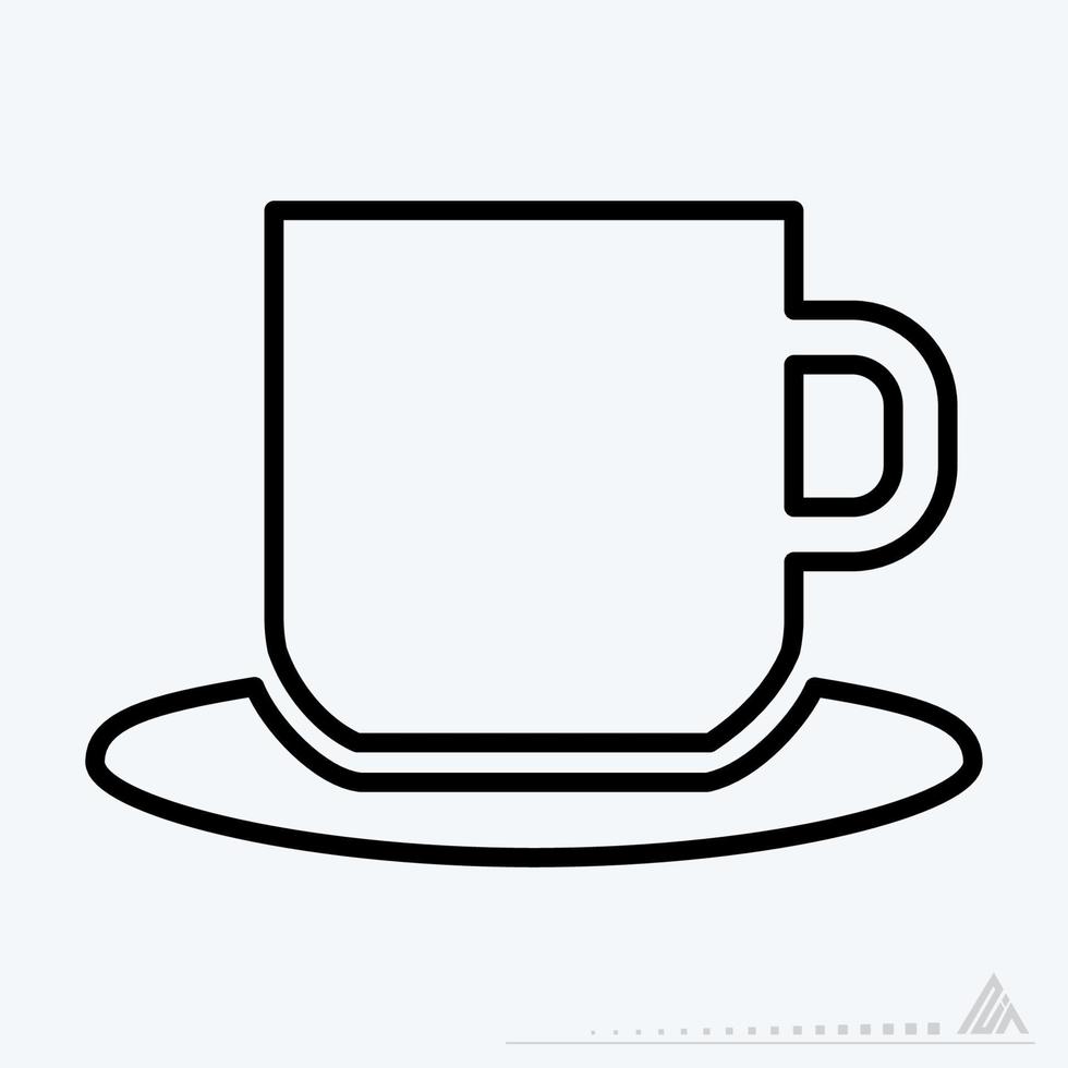 Icon Vector of Coffee Mug I - Line Style