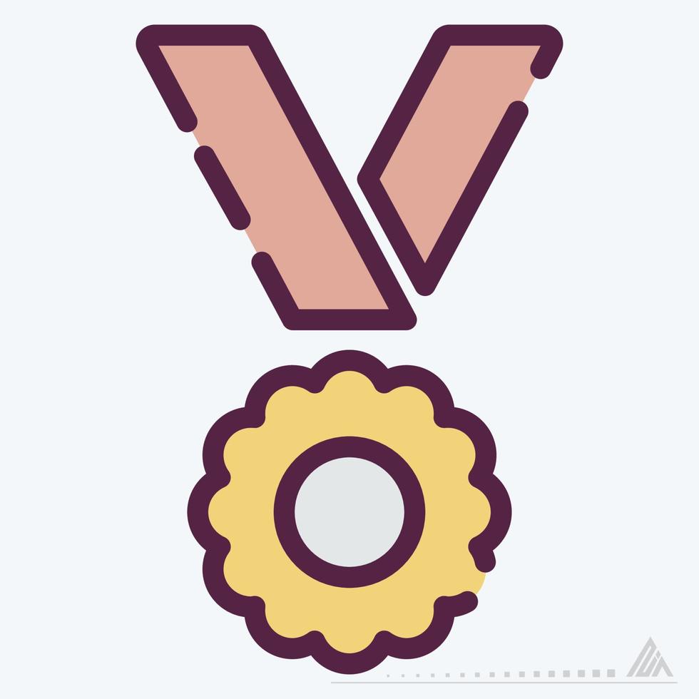 Icon Vector of Coin Awards - Line Cut Style