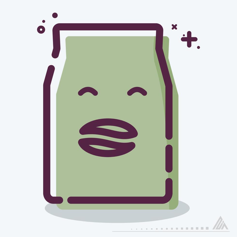 Icon Vector of Coffee Packets - MBE Syle