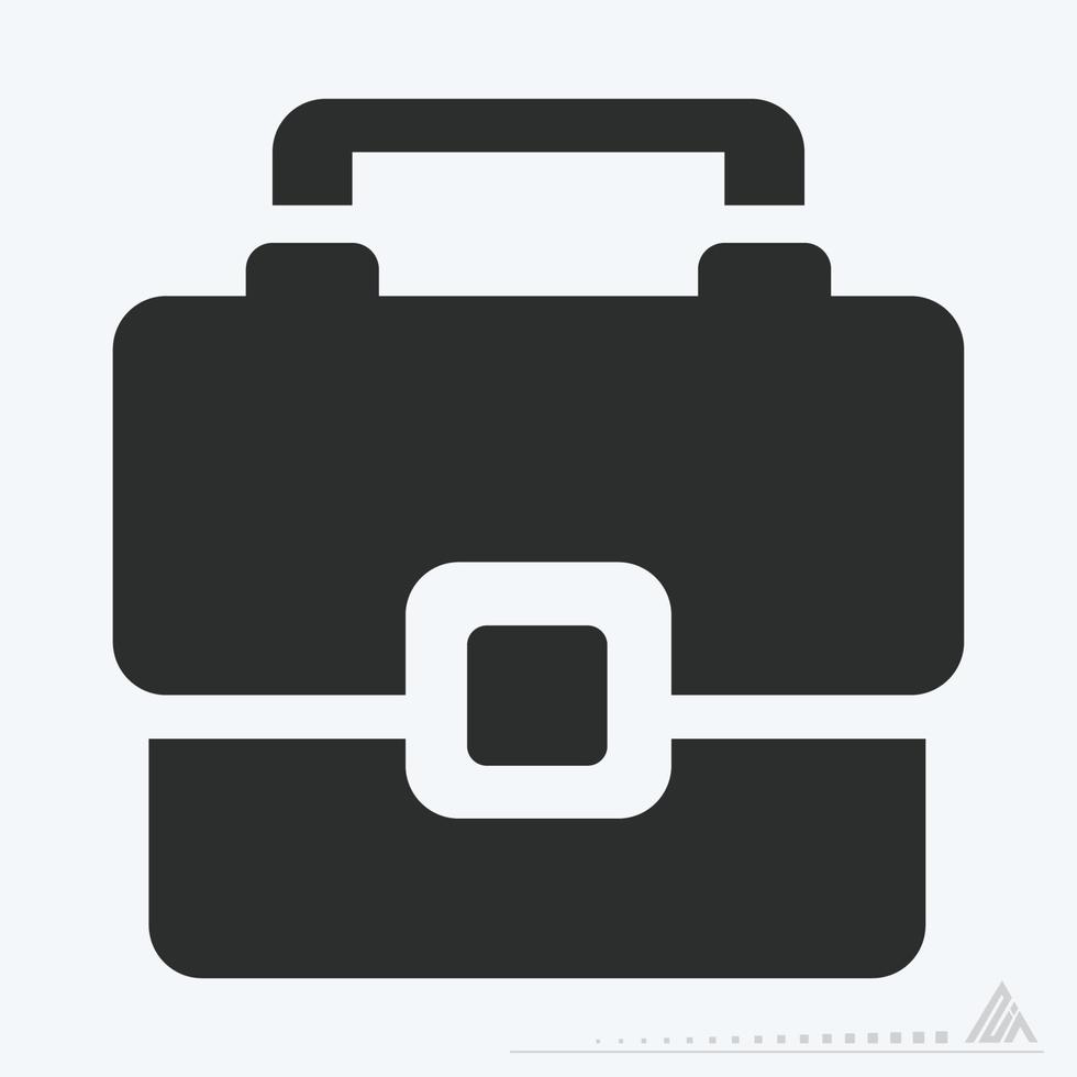 Icon Vector of Briefcase - Glyph Style