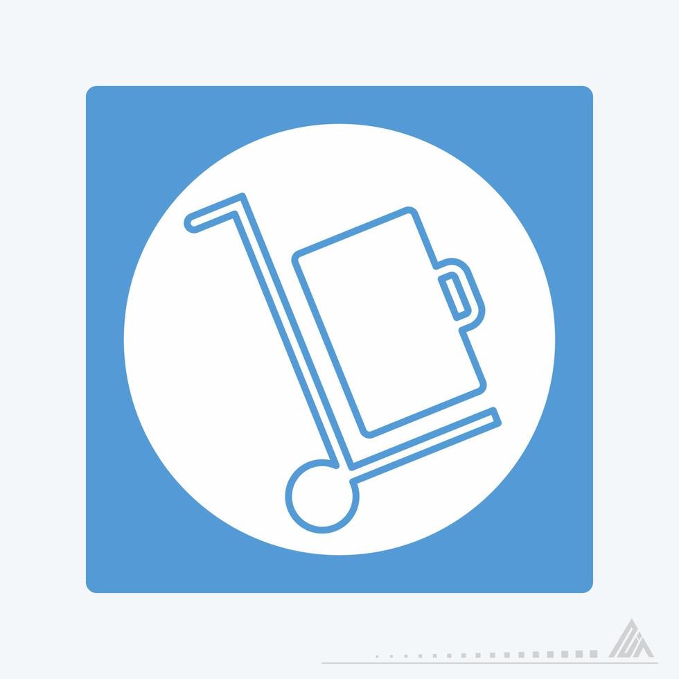 Vector Graphic of Luggage - White Moon Style