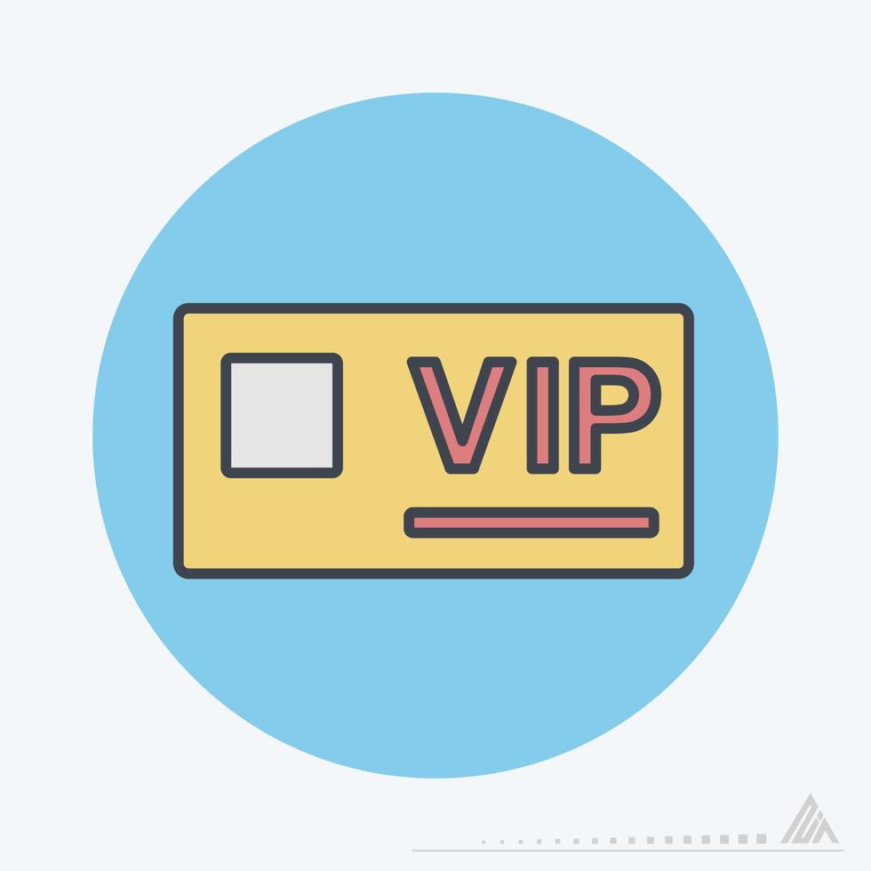 Vector Graphic of VIP Card - Color Mate Style