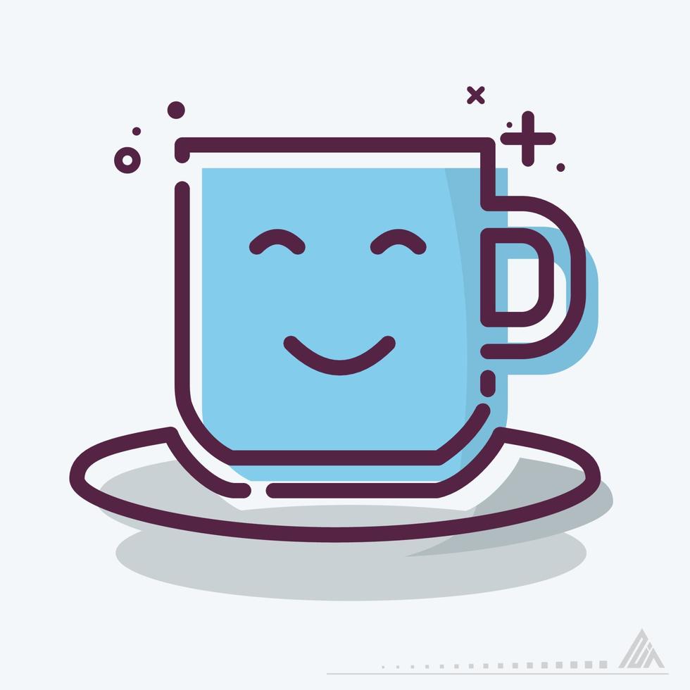 vector icono de taza de café i - mbe syle