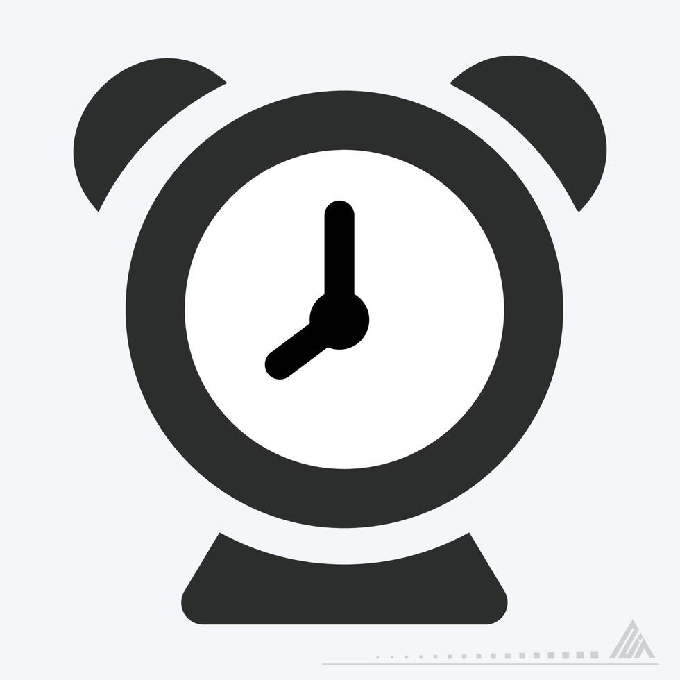 Icon Vector of Alarm - Glyph Style