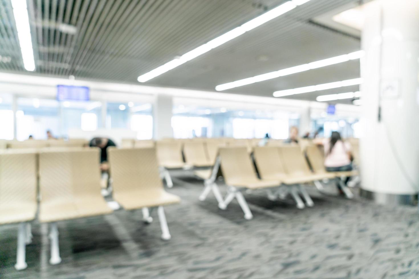 Abstract blur in airport for background photo