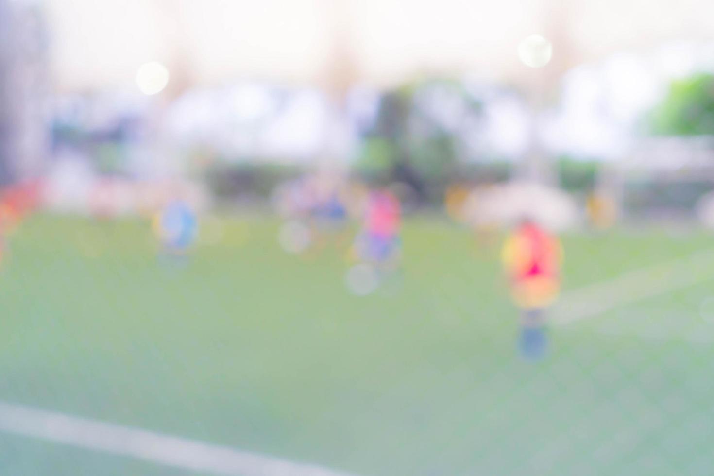 Abstract blurred soccer field photo