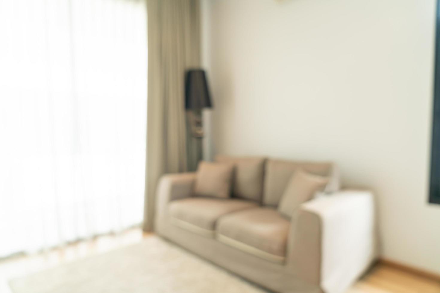 Abstract blur and defocused living room for background photo